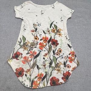 Gaze USA Knit Top Women Small Floral Lightweight Knit Boho‎ Art Teacher